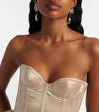 Magda Butrym Silk satin corset