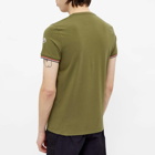 Moncler Men's Arm Logo Classic T-Shirt in Khaki