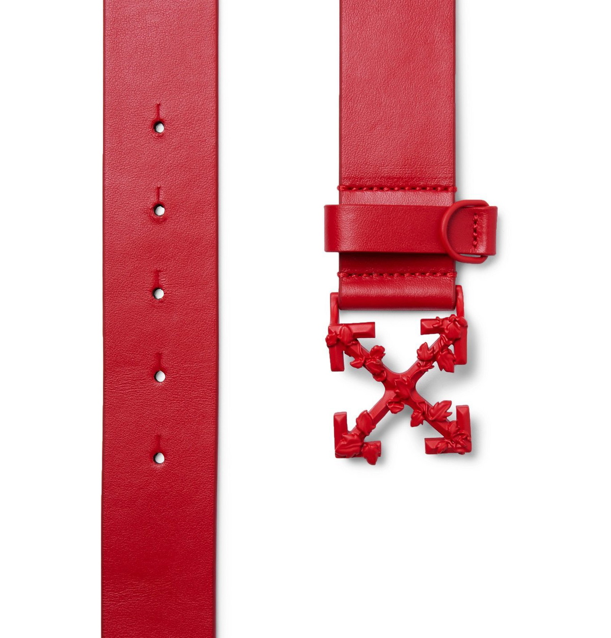 Off white belts red best sale