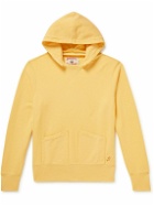 Birdwell - Cayucos Logo-Embroidered Cotton-Jersey Hoodie - Yellow