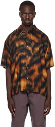 Stüssy Black & Orange Printed Shirt