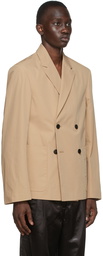 Dries Van Noten Beige Poplin Blazer