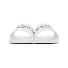 Givenchy White Logo Flat Sandals