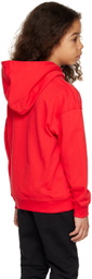 Moschino Kids Red Teddy Bear Hoodie