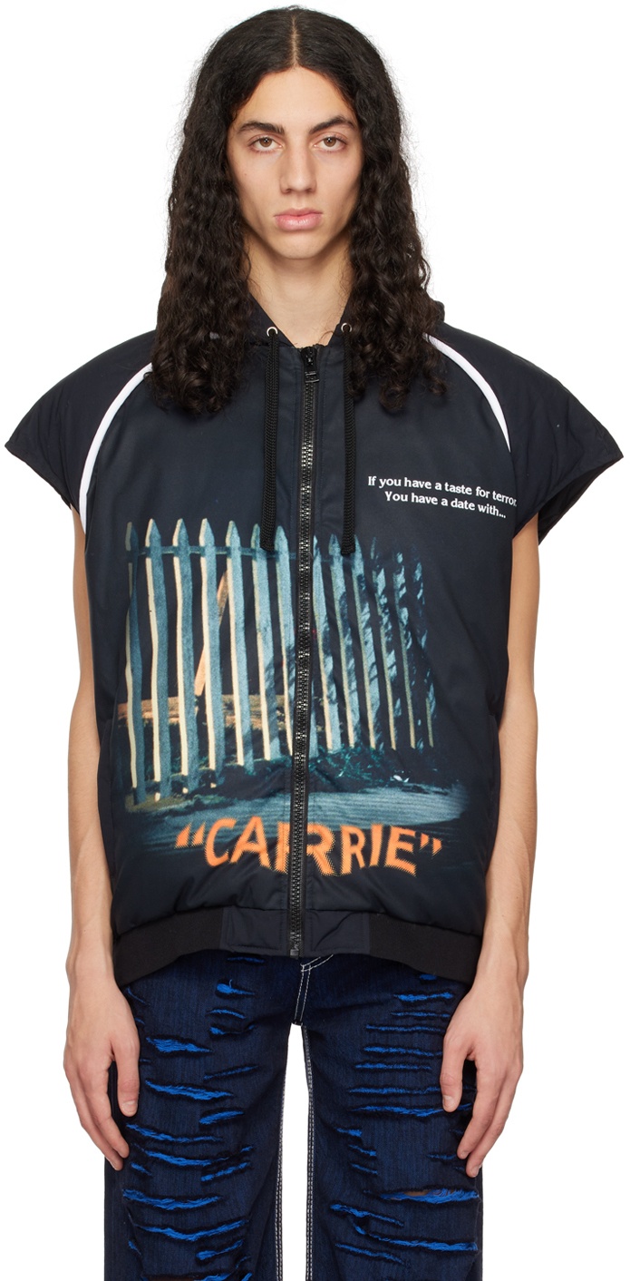 Photo: JW Anderson Black 'Carrie' Gate Printed Vest