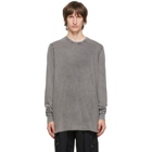 11 by Boris Bidjan Saberi Grey Acid Long Sleeve T-Shirt