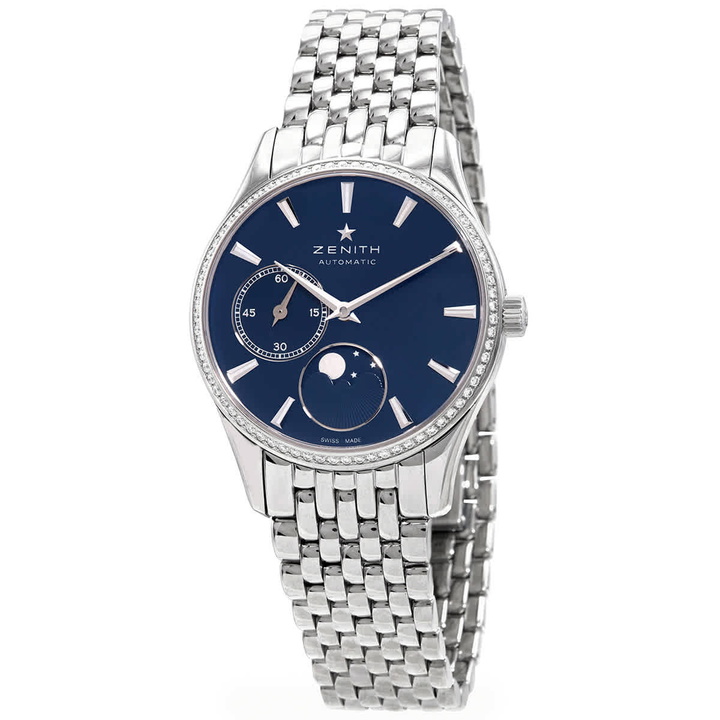 Photo: Zenith Elite Ultra Thin Lady Automatic Blue Dial Stainless Steel Watch 16.2310.692/51.M2310