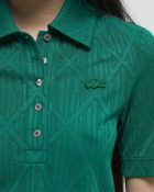 Lacoste JACQUARD LAYLA POLO Green Womens Shirts & Blouses/Shortsleefe
