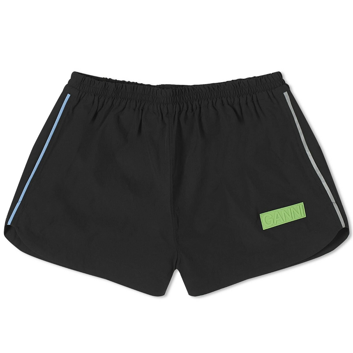 Photo: GANNI Women's Active Stretch Shell Shorts in Black