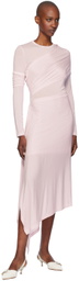 Helmut Lang Pink Protection Maxi Dress