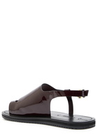A.emery Milne Patent Leather Sandals Burgundy