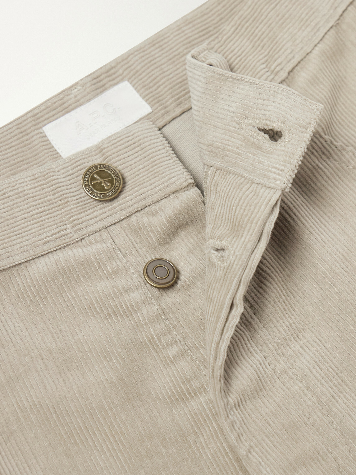 A.P.C. - Fairfax Straight-Leg Corduroy Jeans - Neutrals