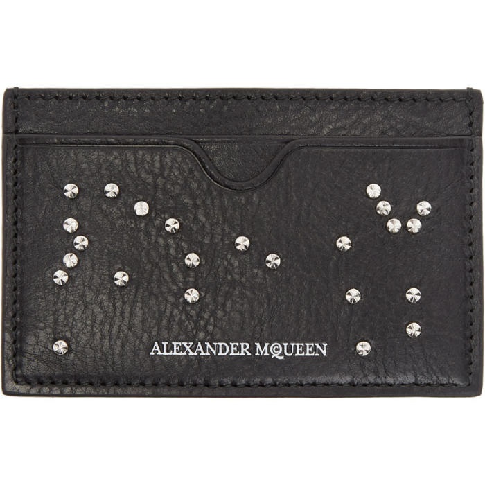 Photo: Alexander McQueen Black Studded Card Holder