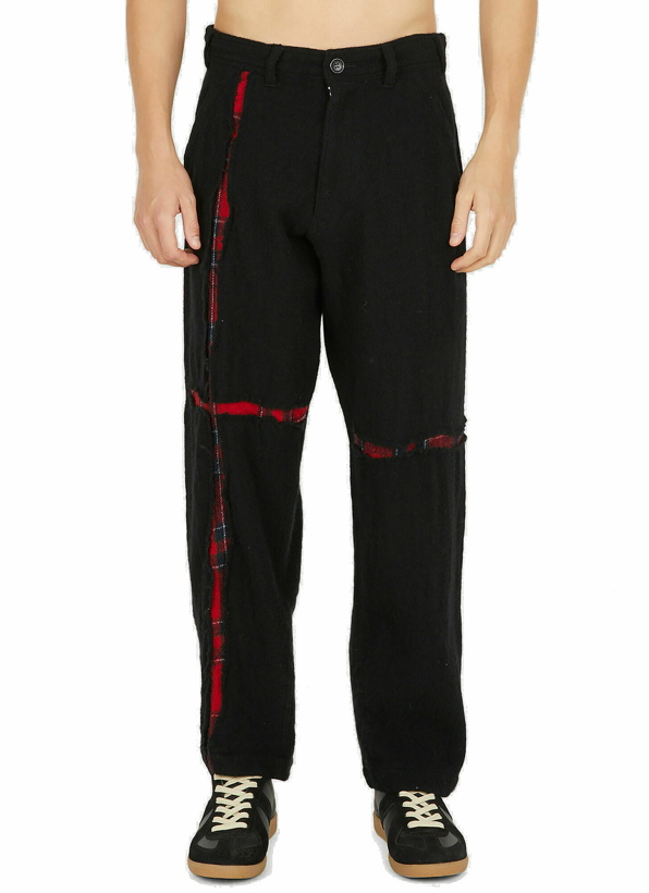 Photo: Wool Tartan Pants in Black