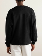 Zegna - Logo-Embroidered Cotton-Blend Jersey Sweatshirt - Black