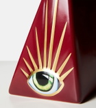 L'Objet Lito gold-plated porcelain bookend