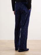 Derek Rose - Nelson 111 Straight-Leg Cotton-Poplin Pyjama Trousers - Blue