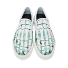 Amiri White Banana Leaf Skeleton Slip-On Sneakers