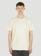 Basic Logo Print T-Shirt in Cream