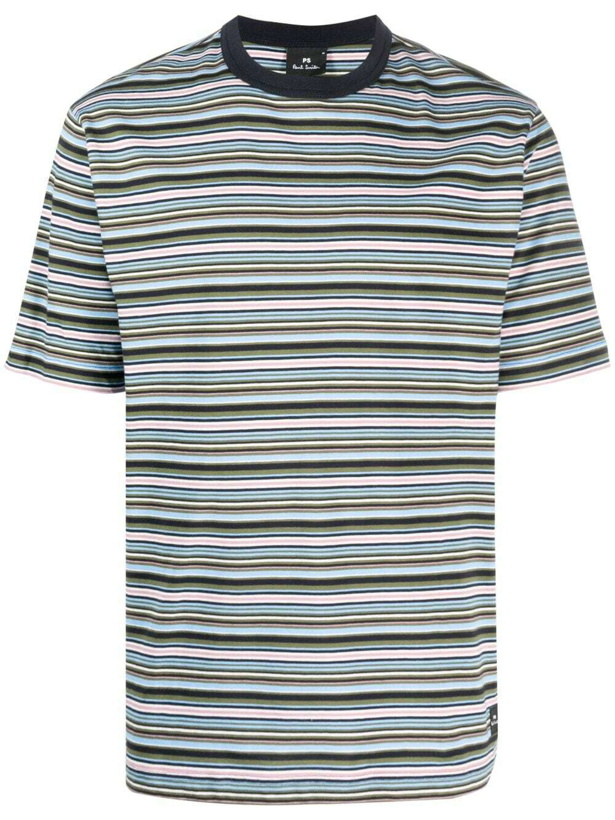 Photo: PS PAUL SMITH - Striped Cotton T-shirt