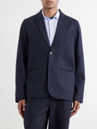 Folk - Assembly Mélange Wool-Blend Suit Jacket - Blue