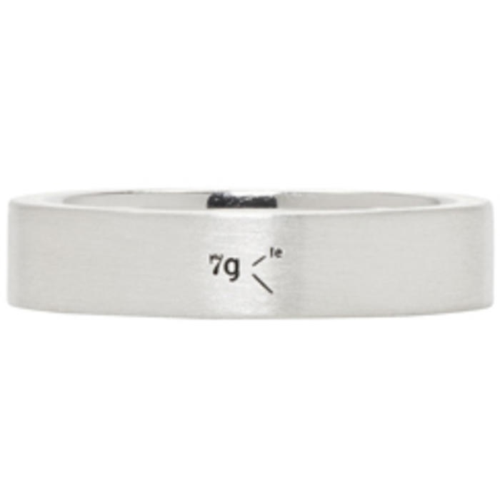 Photo: Le Gramme Silver Brushed Le 7 Grammes Ring 