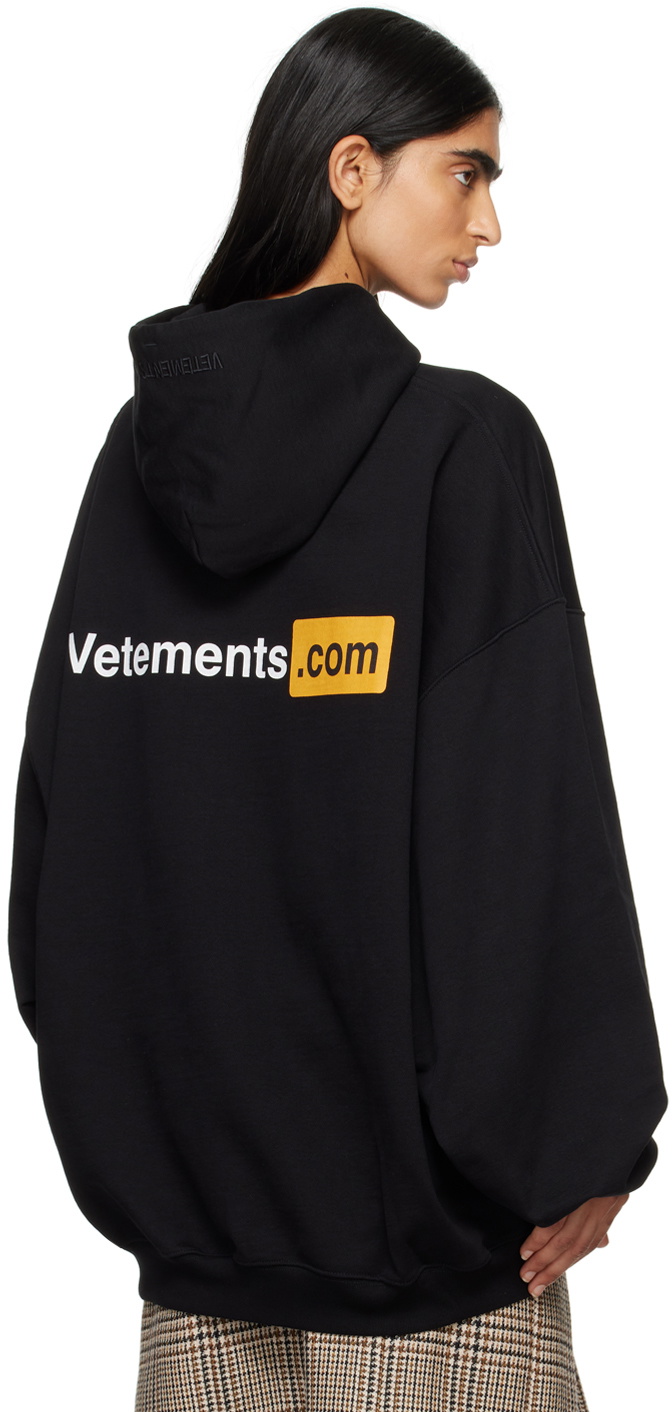 トップス VETEMENT 24SS XXX Logo Hoodie VETEMENTS Black Xxx Logo Hoodie Vetements