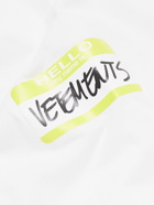 VETEMENTS - Oversized Logo-Print Cotton-Jersey T-Shirt - White