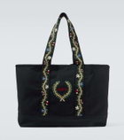 Bode Alpineflower sequined tote bag