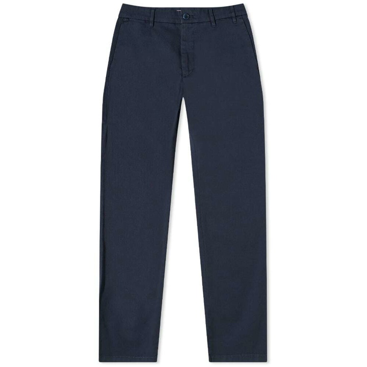 Photo: Norse Projects Men's Aros Slim Light Stretch Chino in Dark Navy
