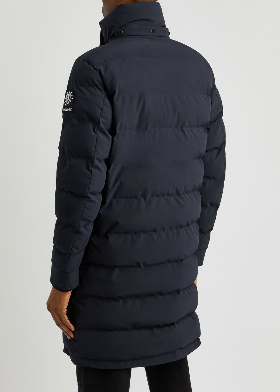 Sandbanks Branksome Quilted Shell Coat Navy