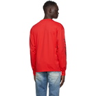 Palm Angels Red Desert Skull Long Sleeve T-Shirt