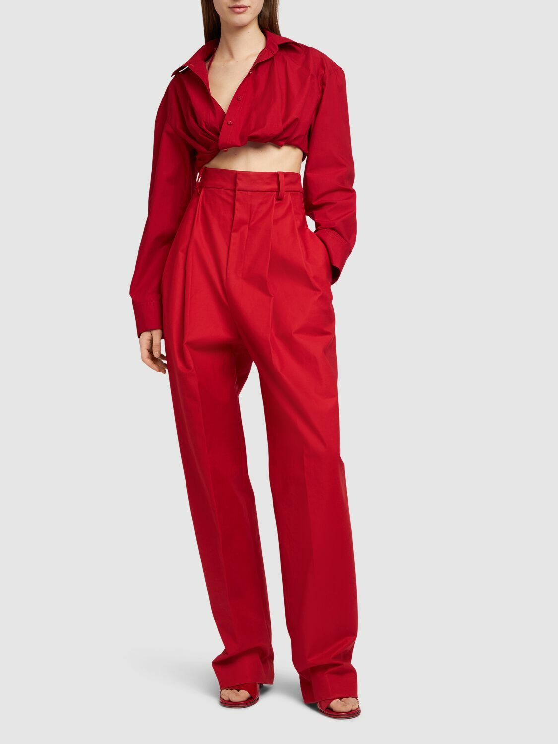 JACQUEMUS Le Pantalon Curzio Stretch Cotton Pants Jacquemus
