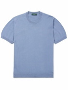 Incotex - Zanone Cotton T-Shirt - Blue