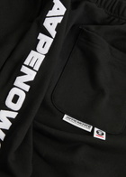 Aape Logo-embroidered Cotton-blend Shorts Black