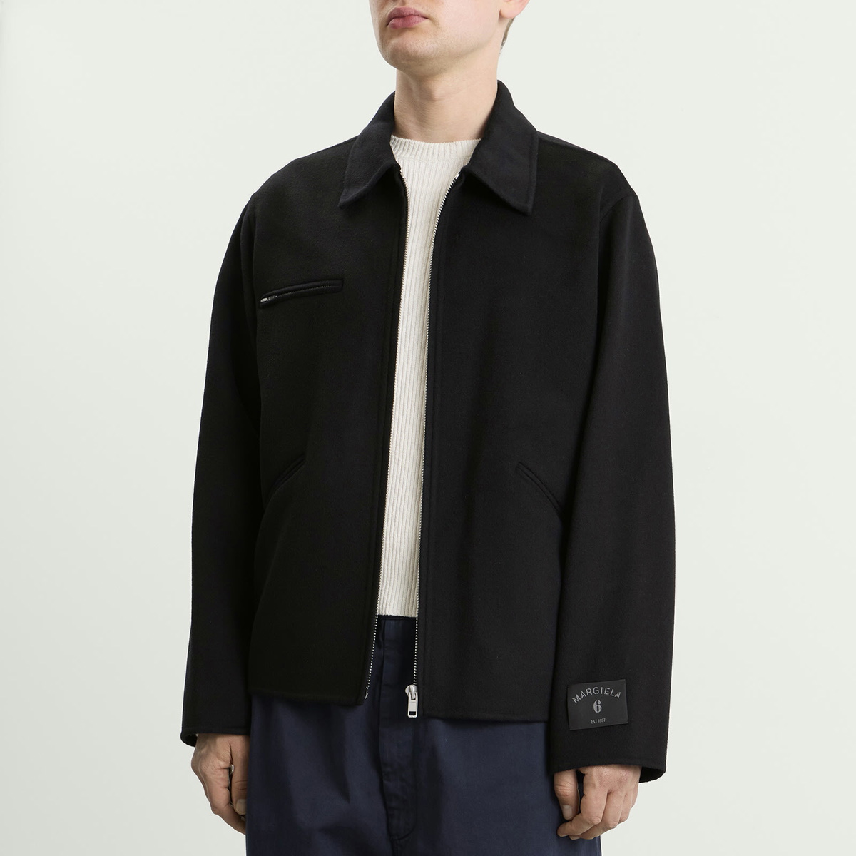 MM6 Maison Margiela Men's Double Faced Jacket in Black