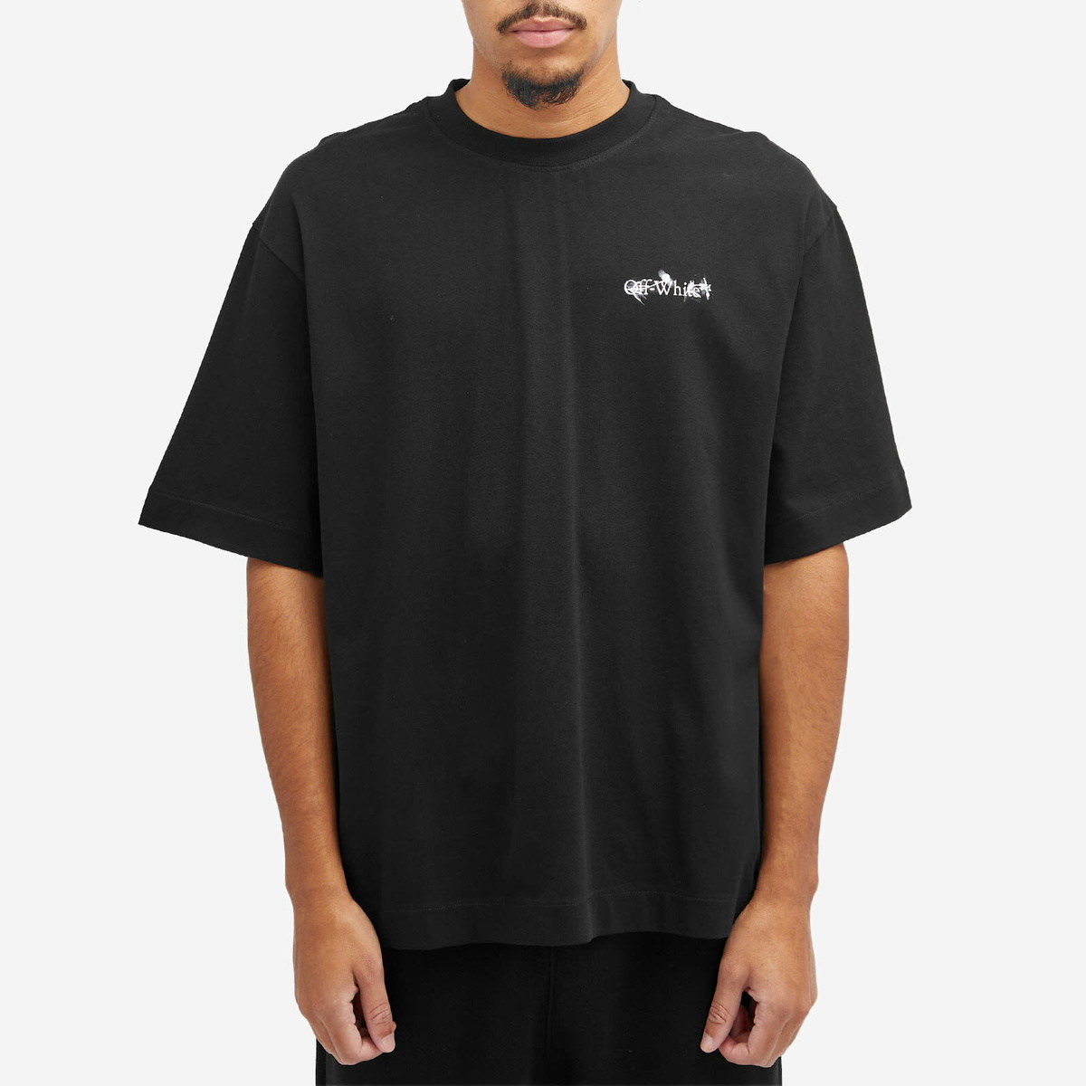 Off White Men s Flower Arrow Skate T Shirt in Black