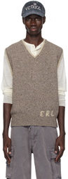 ERL Gray 'ERL' Knit Vest