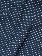 Universal Works - Road Convertible-Collar Polka-Dot Cotton-Blend Shirt - Blue