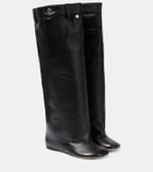 Loewe Toy leather knee-high boots