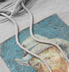 Pop Trading Company - Van Gogh Printed Fleece-Back Cotton-Jersey Hoodie - Gray