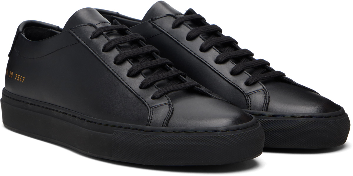 Common Projects Black Original Achilles Low Sneakers