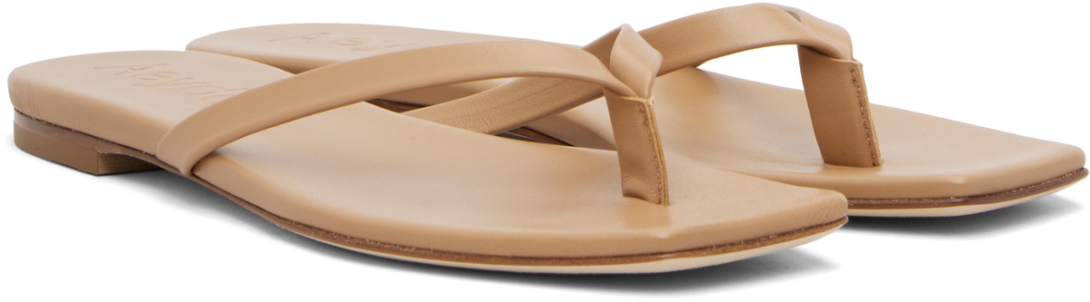 Aeyde Beige Renee Square-Toe Sandals