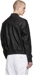 Boss Black Bomber Leather Jacket