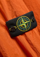 Stone Island Hooded Crinkled Nylon Jacket Orange