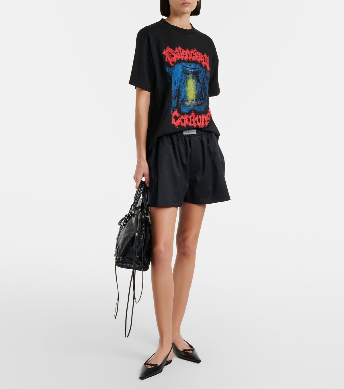 Balenciaga Le City Medium leather tote bag