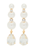 Jennifer Behr Corisandre 18kt Gold-plated Drop Earrings - Pearl - One Size