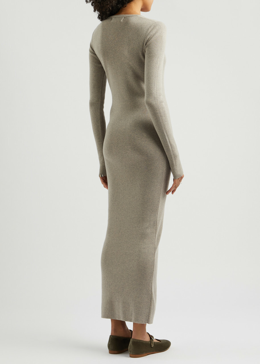 Extreme Cashmere N°335 Snake Cotton-blend Maxi Dress - Beige - One Size