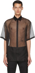 Fendi Black Silk Organza Shirt