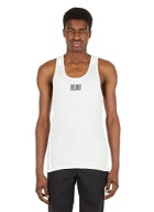 Barcode Tank Top in White
